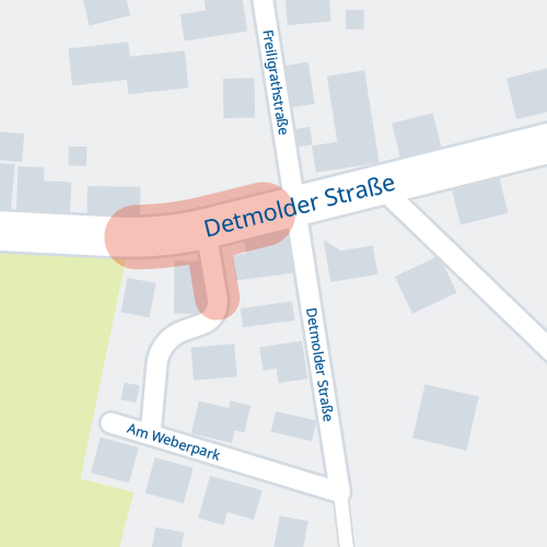 Ausbau Detmolder Straße/Am Weberpark