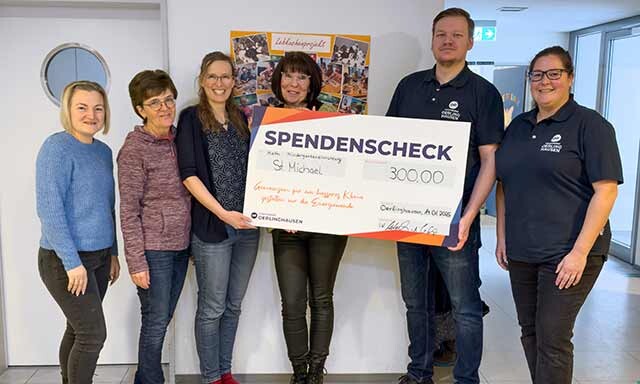 Spenden-Übergabe in der Kita St. Michael