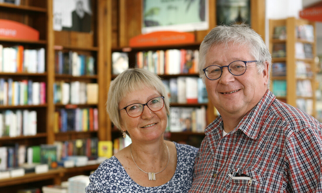 Martina Lange und Jörg Czyborra von der Buchhandlung Blume 