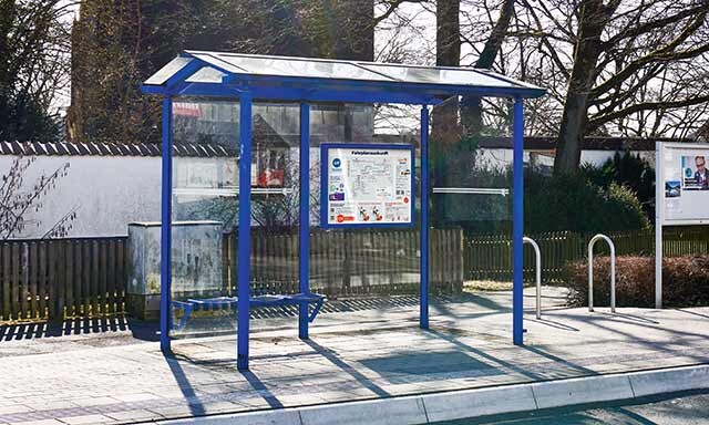 Bus-Haltestelle in Oerlinghausen