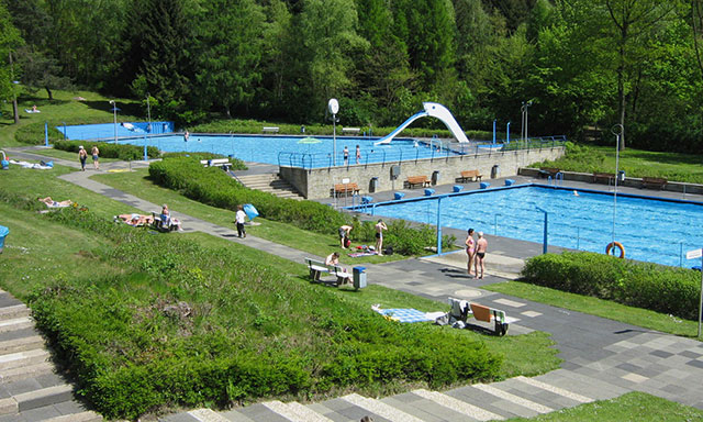 Das Freibad wir derzeit saniert